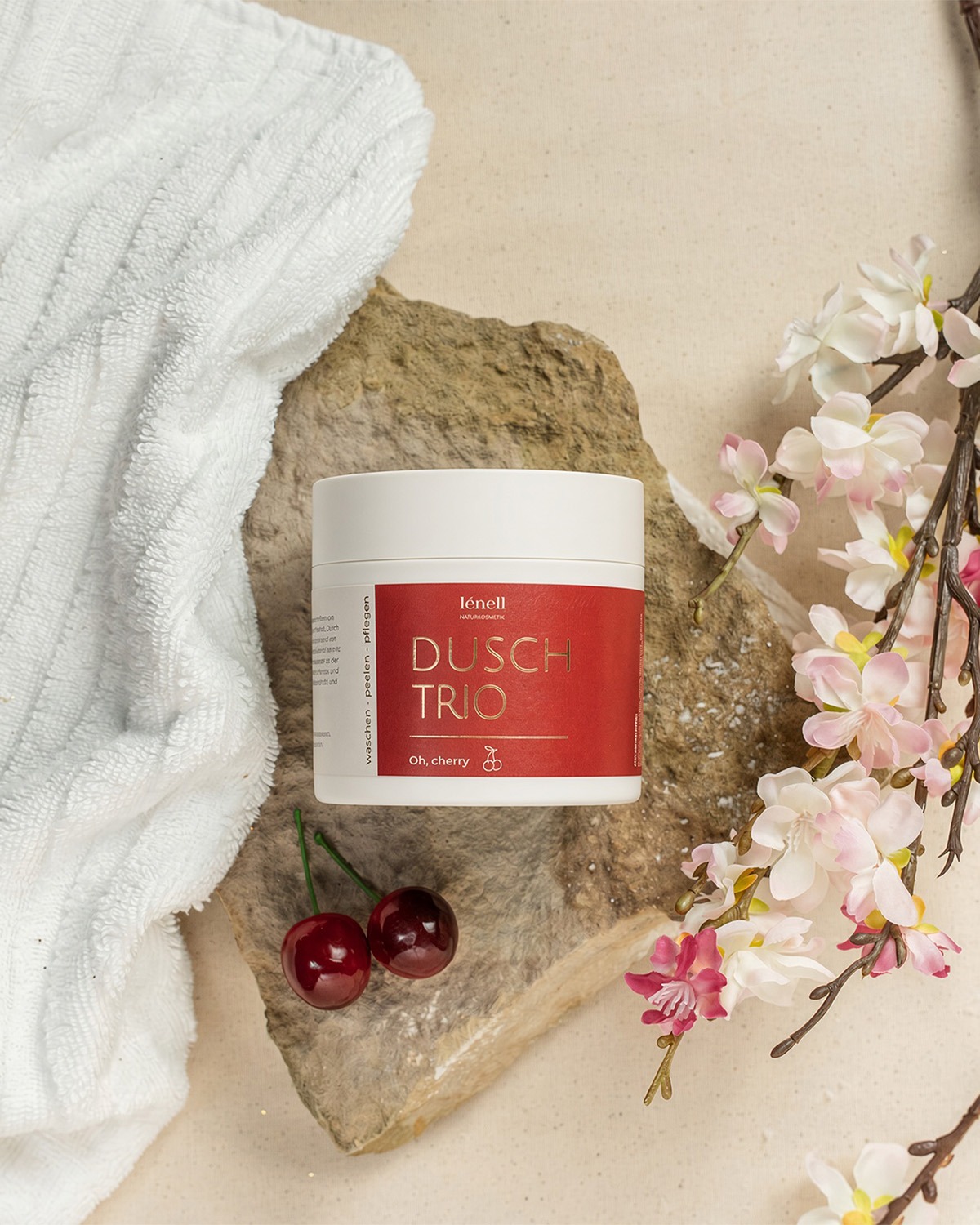Dusch Trio Oh, cherry von Lénell Naturkosmetik